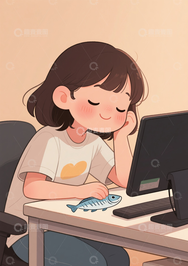 高清大图下载【趣麦麦图】可爱的打工人2