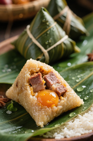 云南肉粽蛋黄粽1