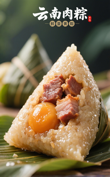 云南肉粽蛋黄粽