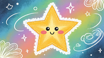 可爱星星手绘
