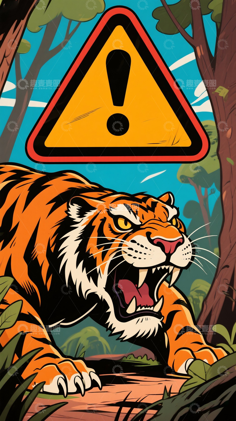 高清大图下载【趣麦麦图】猛兽出没4