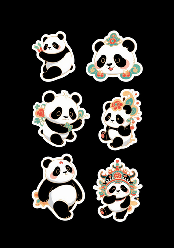 熊猫贴纸2