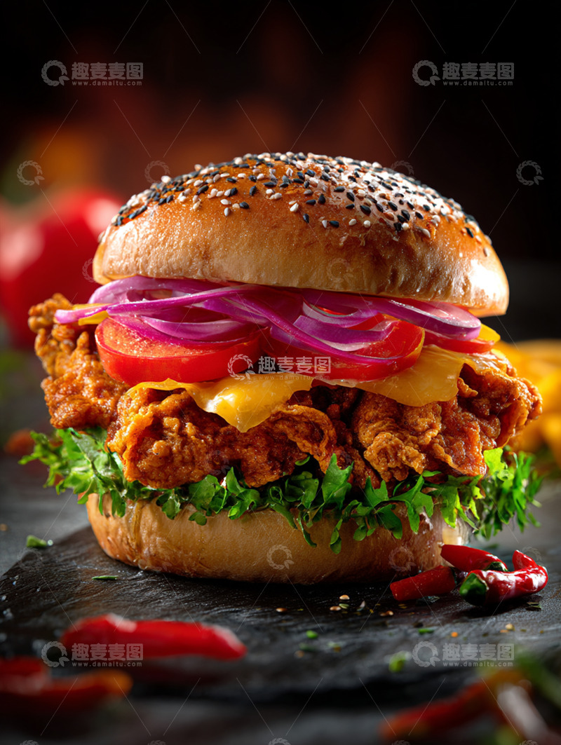 高清大图下载【趣麦麦图】汉堡摄影西餐美食15