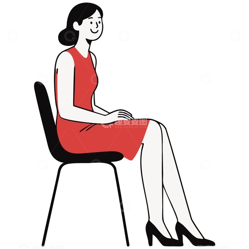 源文件下载【趣麦麦图】-矢量商务女人