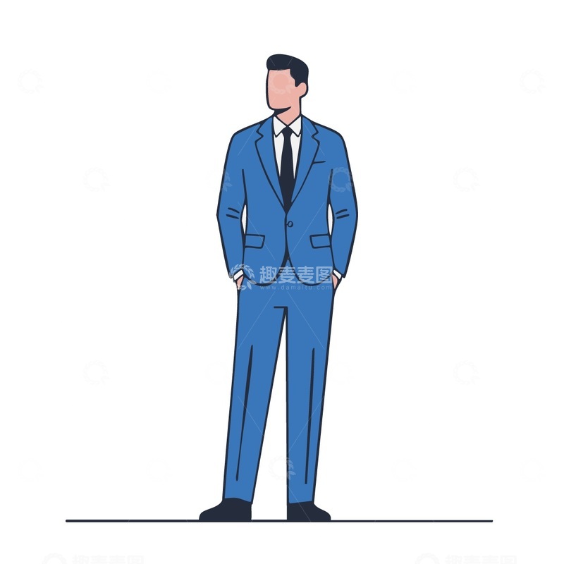 源文件下载【趣麦麦图】-矢量商务小人