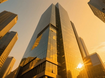 夕阳下的摩天大楼8