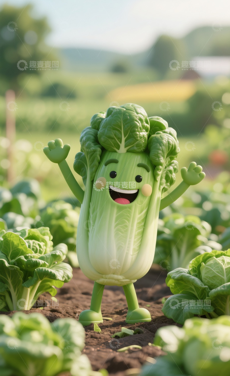 高清大图下载【趣麦麦图】可爱拟人蔬菜2
