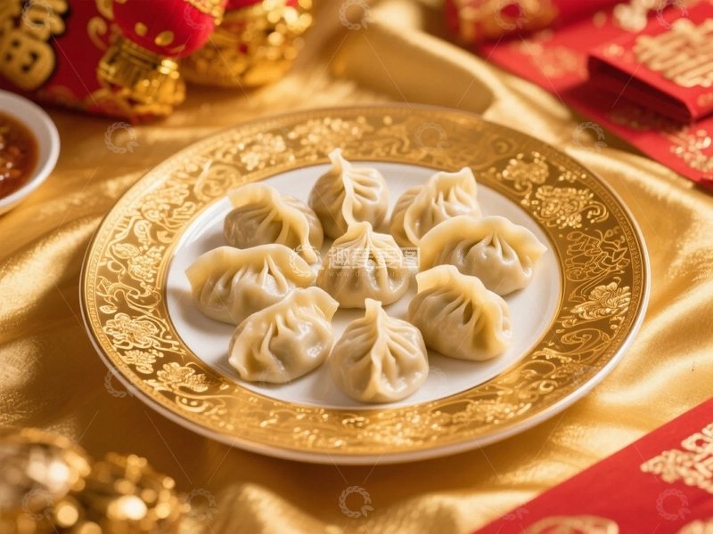 高清大图下载【趣麦麦图】美味精致的饺子4