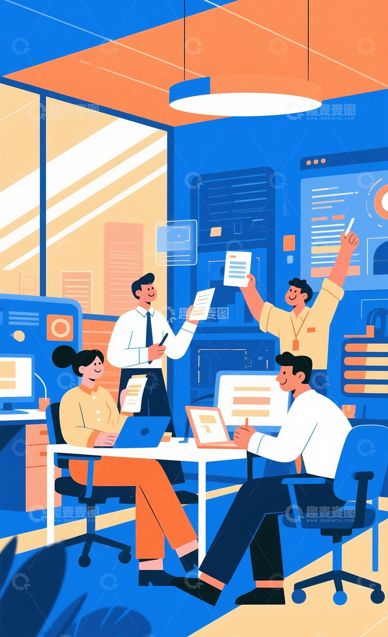 高清大图下载【趣麦麦图】职场打工人