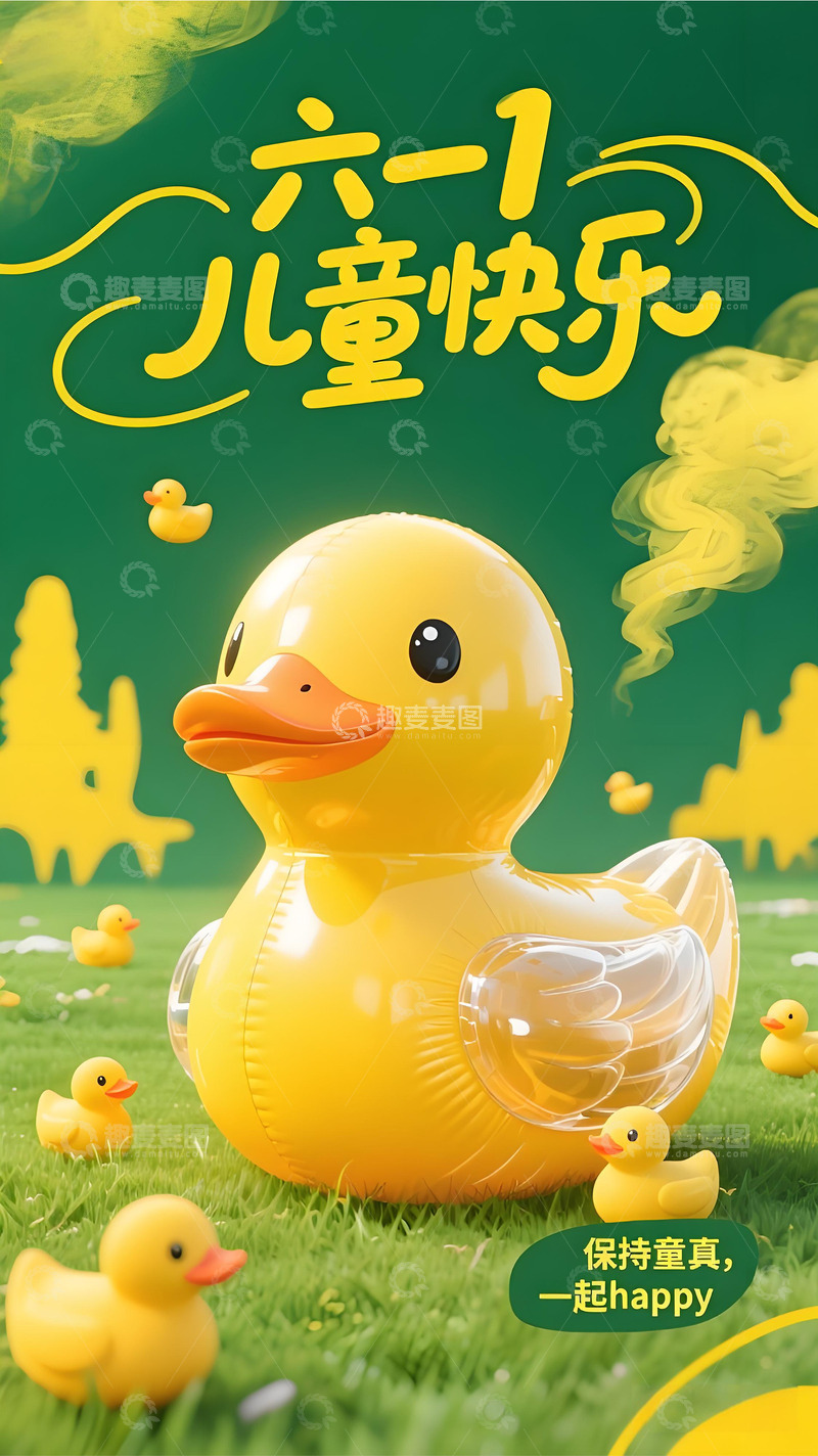 高清大图下载【趣麦麦图】儿童节海报设计7