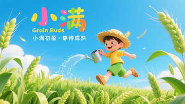 小满节气海报KV