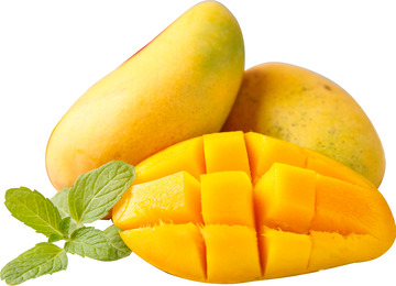 新鲜好吃熟透的芒果