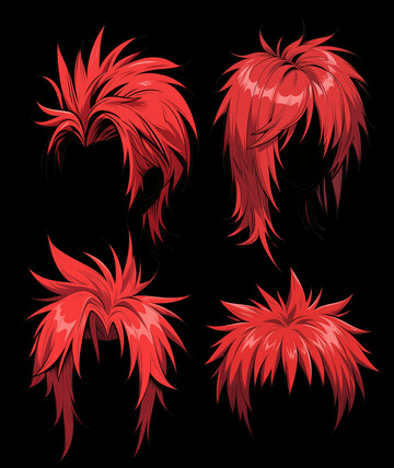 红色的假发漫画