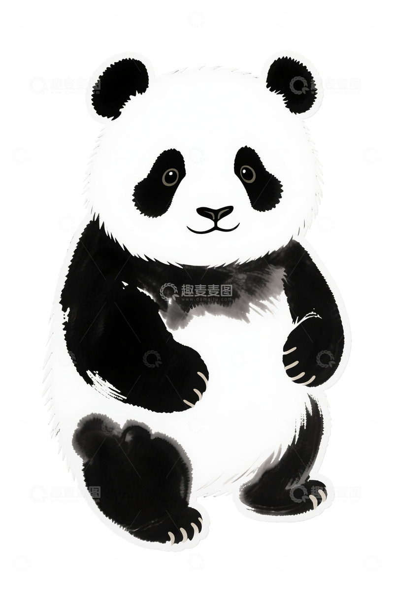 高清大图下载【趣麦麦图】可爱大熊猫7