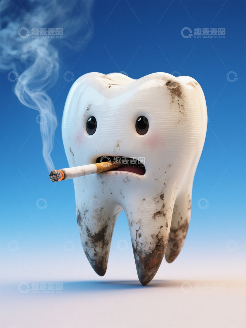 高清大图下载【趣麦麦图】吸烟损害健康