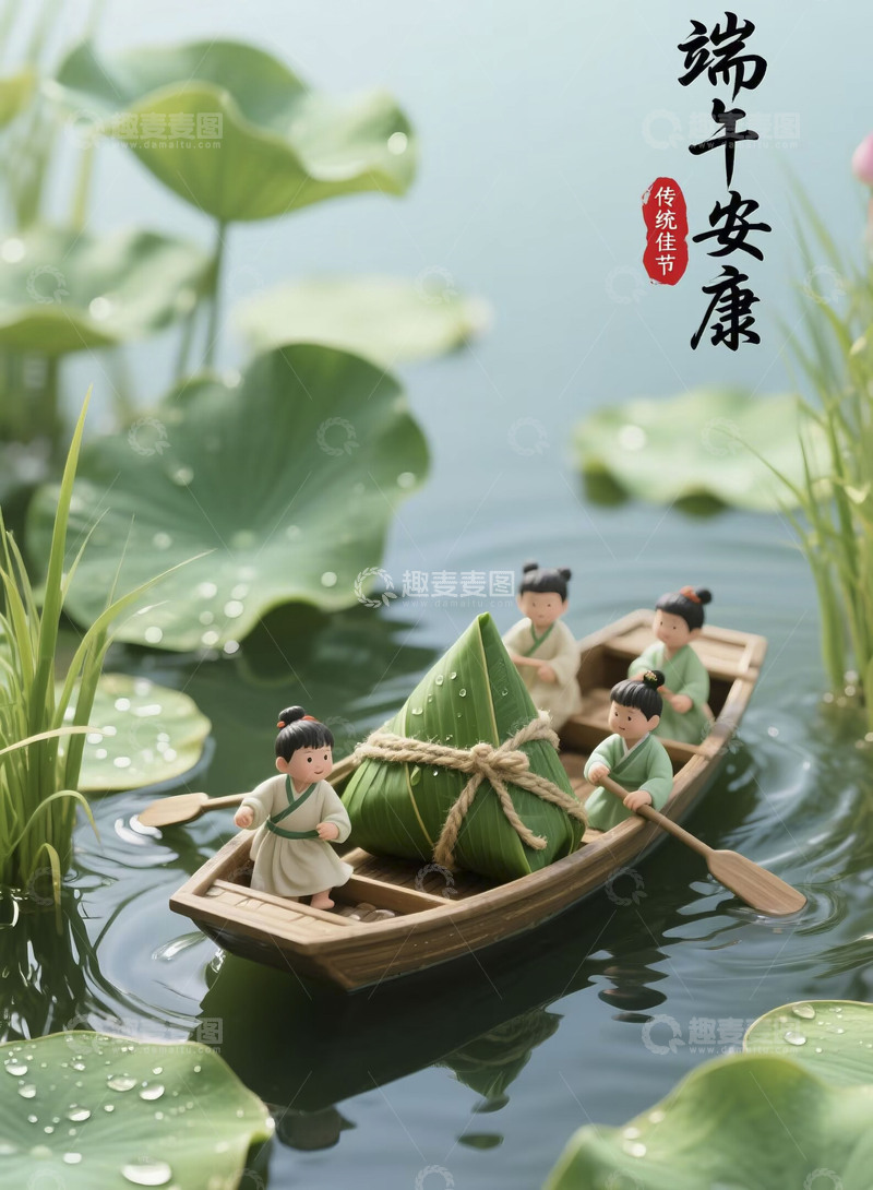 高清大图下载【趣麦麦图】端午节节日海报111