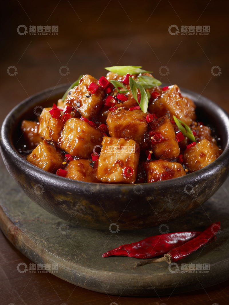 高清大图下载【趣麦麦图】辣子鸡丁中餐摄影图10