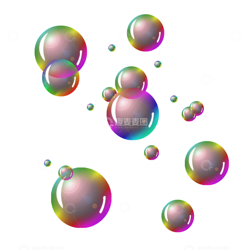 特效泡泡装饰元素