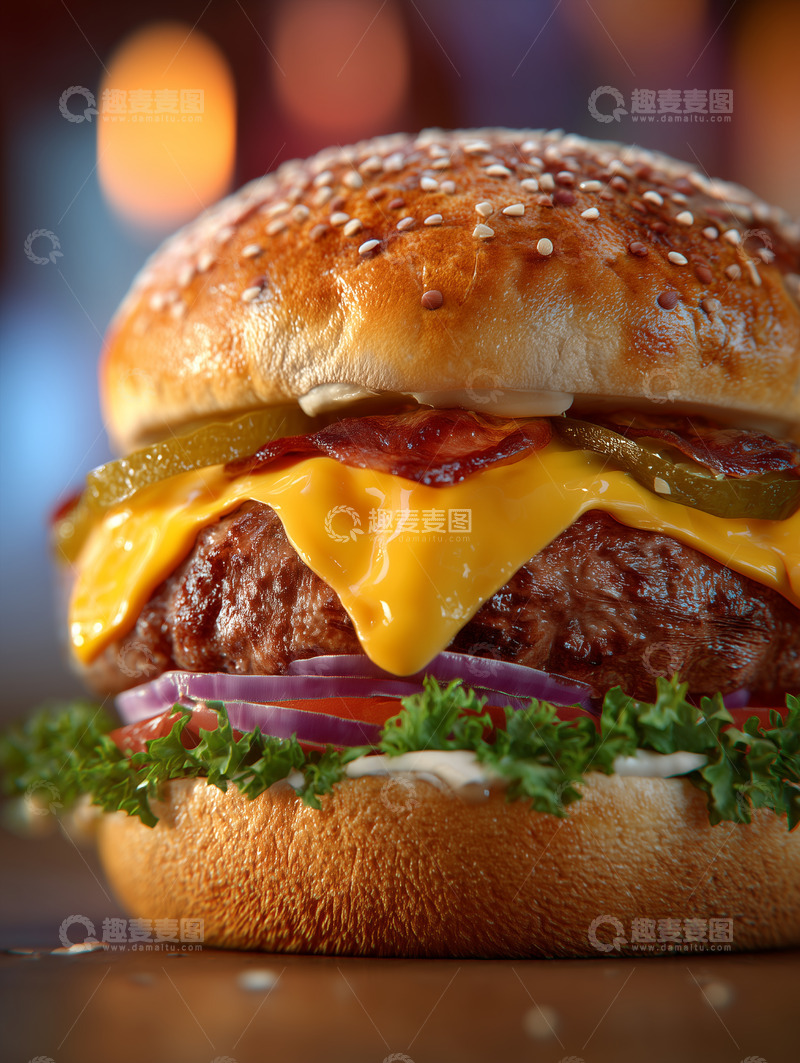 高清大图下载【趣麦麦图】汉堡摄影西餐美食6