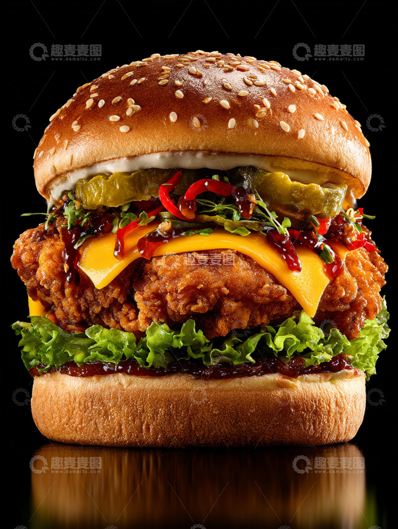 高清大图下载【趣麦麦图】汉堡摄影西餐美食2