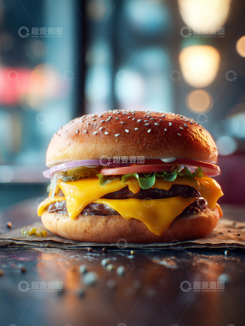 高清大图下载【趣麦麦图】汉堡摄影西餐美食7
