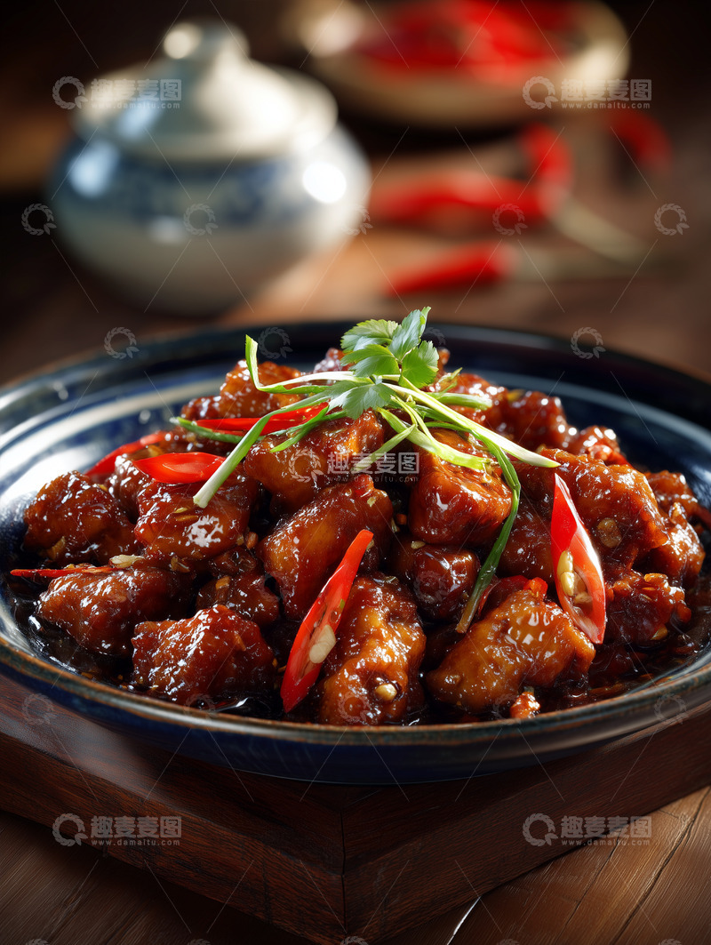 高清大图下载【趣麦麦图】辣子鸡丁中餐摄影图9