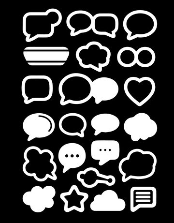 矢量聊天对话框