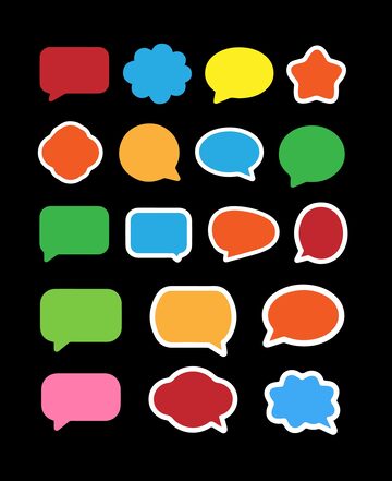 矢量聊天对话框1