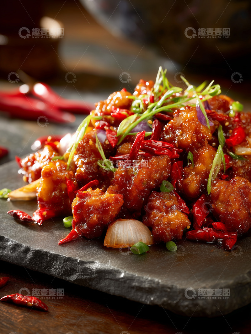 高清大图下载【趣麦麦图】辣子鸡丁中餐摄影图18