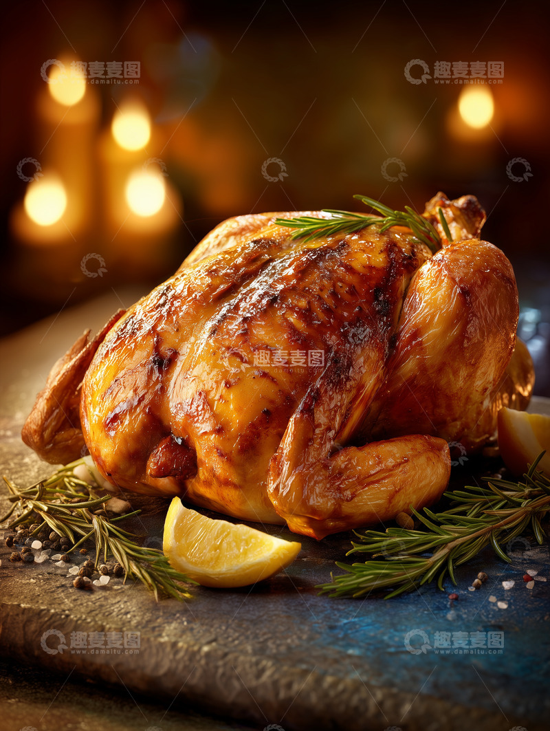 高清大图下载【趣麦麦图】烧鸡烤鸡美食摄影图8