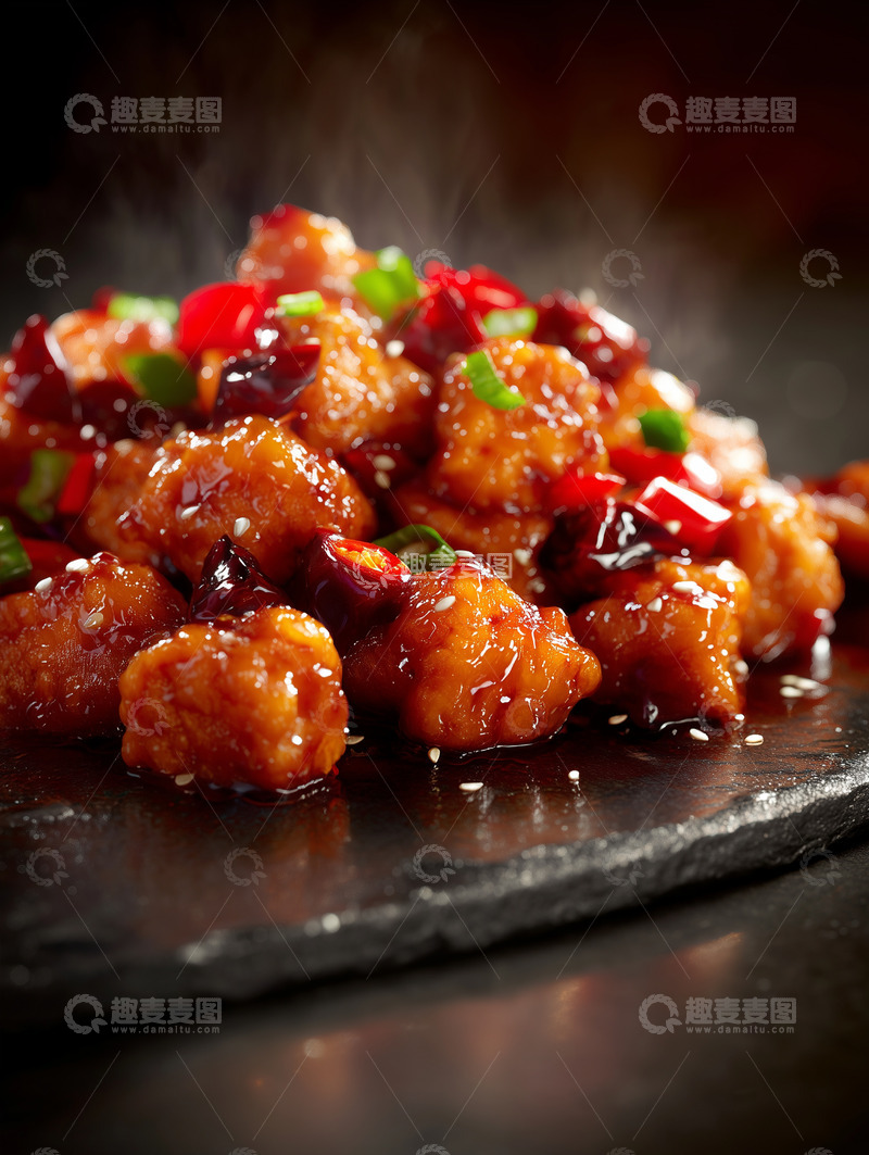 高清大图下载【趣麦麦图】辣子鸡丁中餐摄影图8