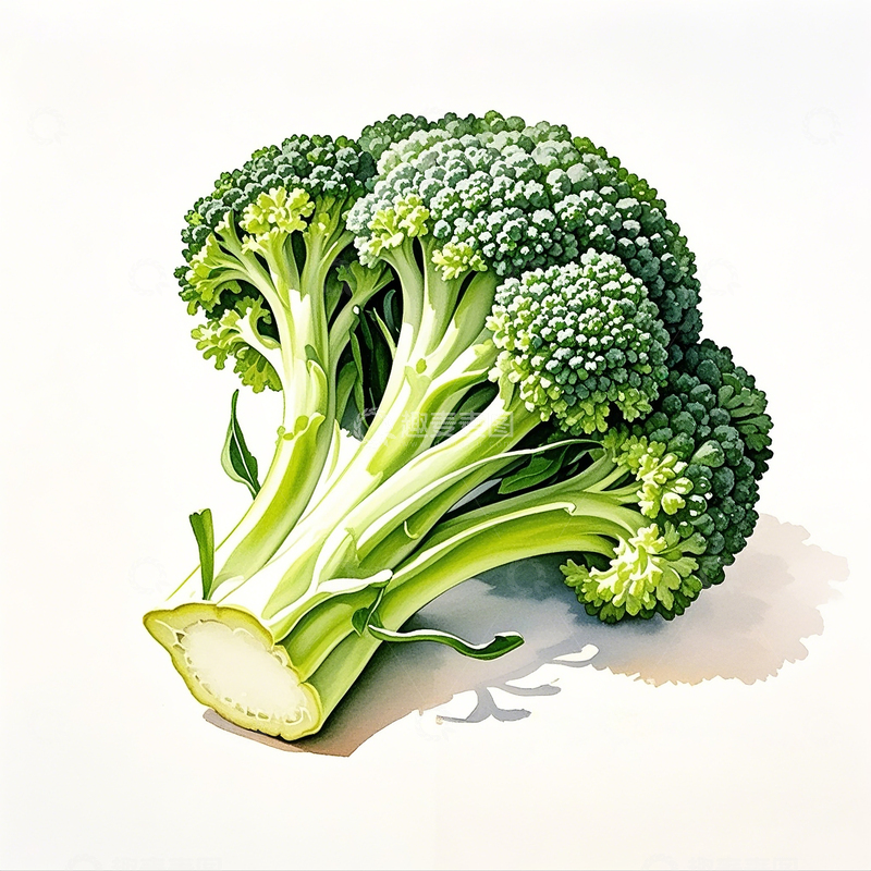 高清大图下载【趣麦麦图】卡通手绘西兰花素材