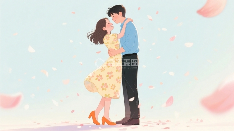 高清大图下载【趣麦麦图】情人节情侣人物22