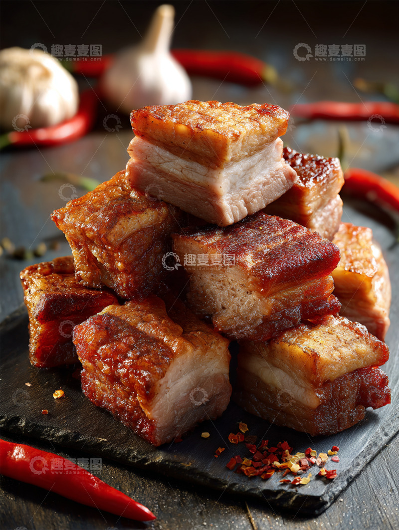 高清大图下载【趣麦麦图】脆皮五花摄影图4