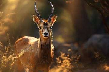 草丛中的一只羚羊