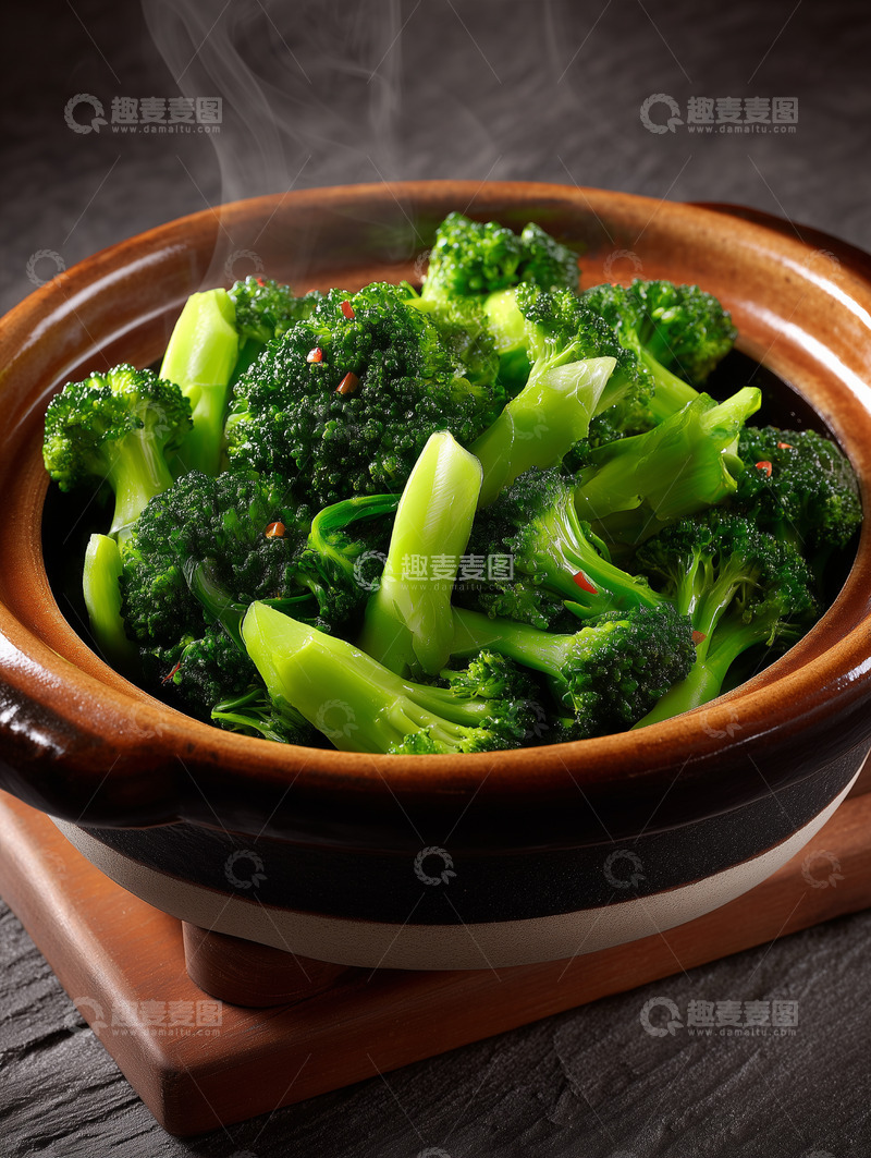 高清大图下载【趣麦麦图】爆炒西蓝花10