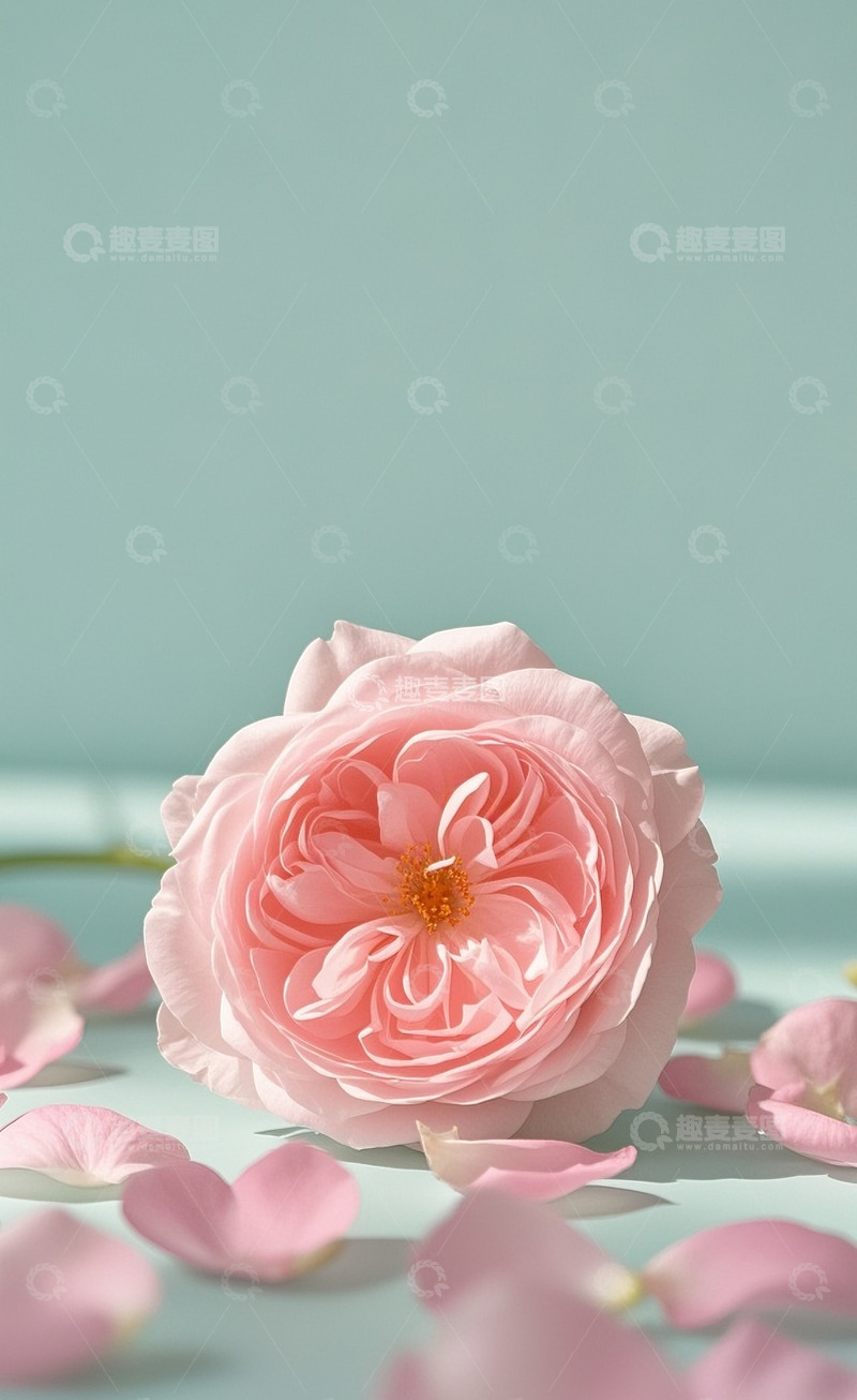 高清大图下载【趣麦麦图】粉色玫瑰花素材