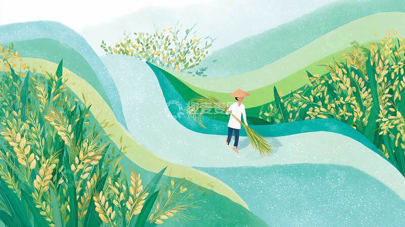高清大图下载【趣麦麦图】节气  小满  农作7