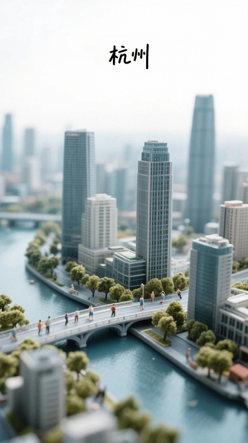 杭州地标建筑微缩模型4