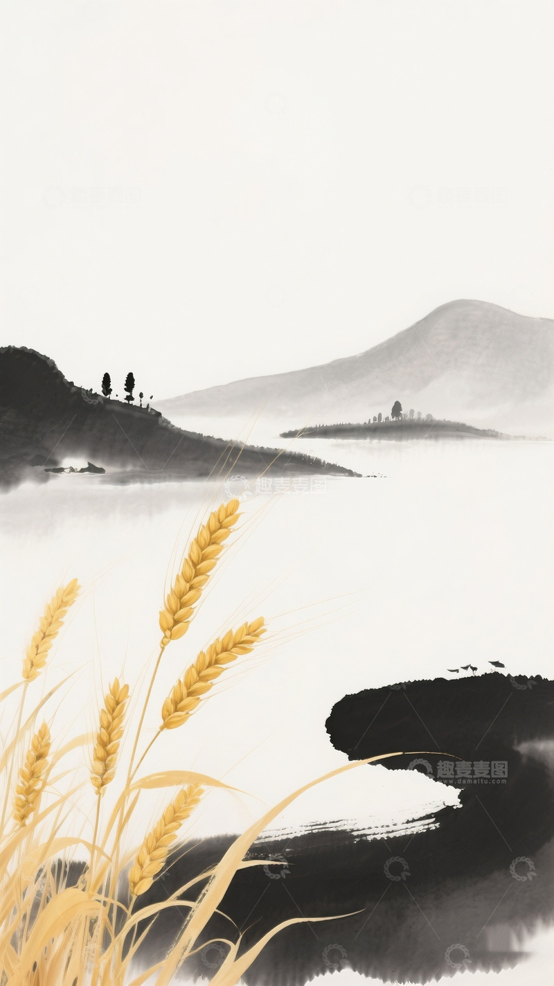 高清大图下载【趣麦麦图】小满海报背景12