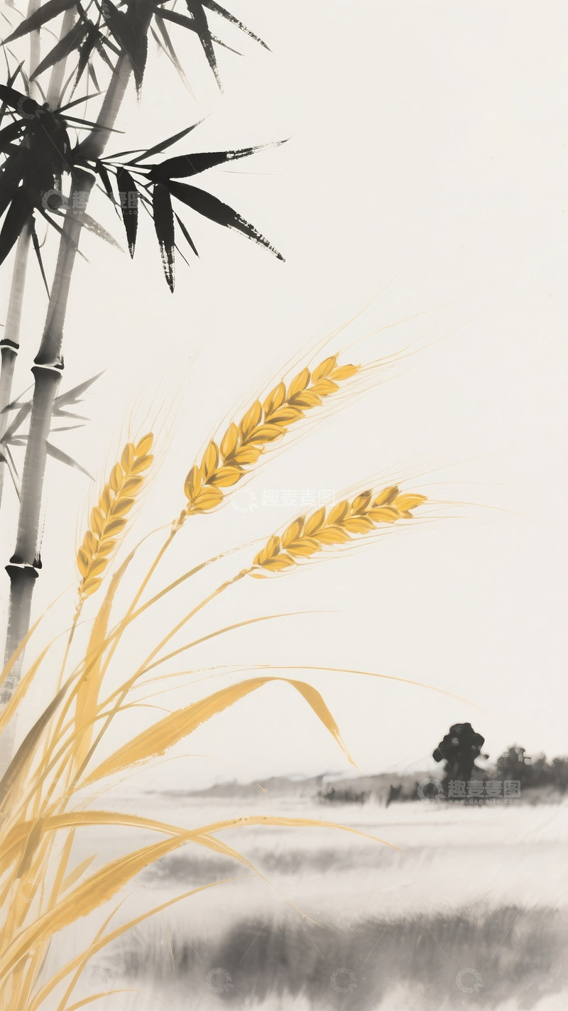 高清大图下载【趣麦麦图】小满海报背景11
