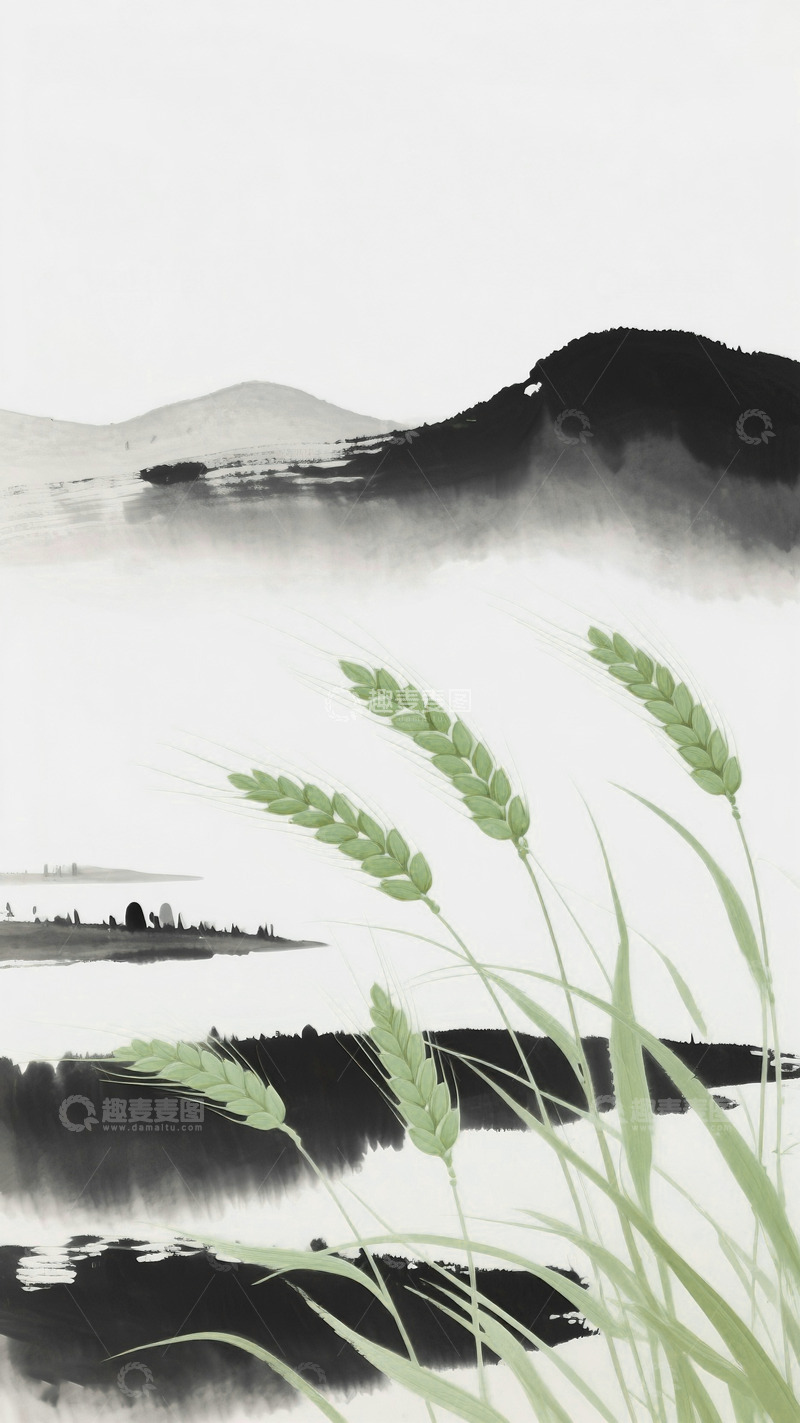 高清大图下载【趣麦麦图】小满海报背景10