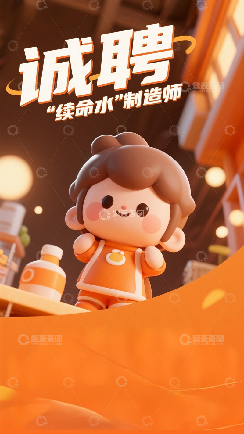 高清大图下载【趣麦麦图】咖啡奶茶招聘15