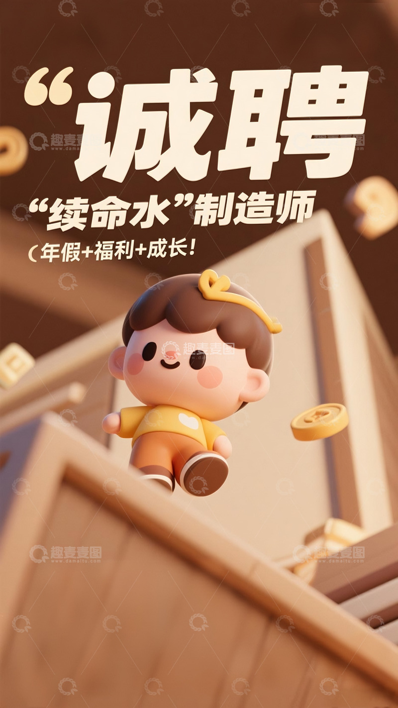 高清大图下载【趣麦麦图】咖啡奶茶招聘17