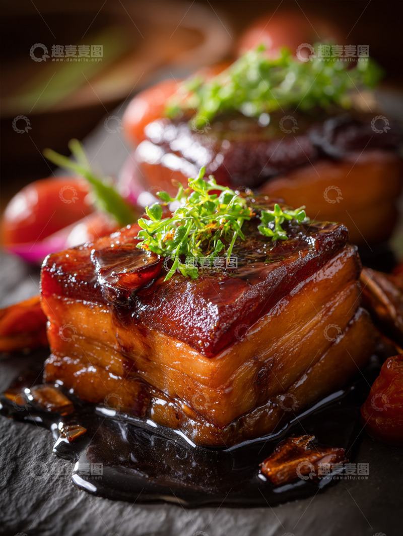 高清大图下载【趣麦麦图】美味的红烧肉摄影图1