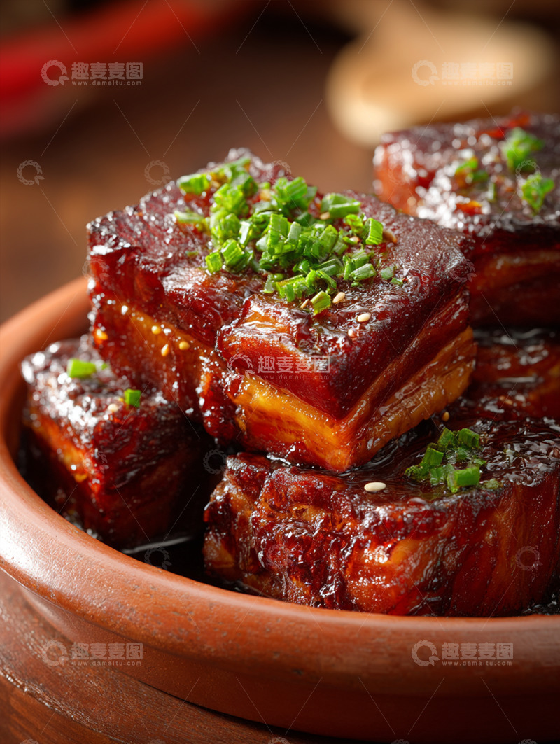 高清大图下载【趣麦麦图】美味的红烧肉摄影图8