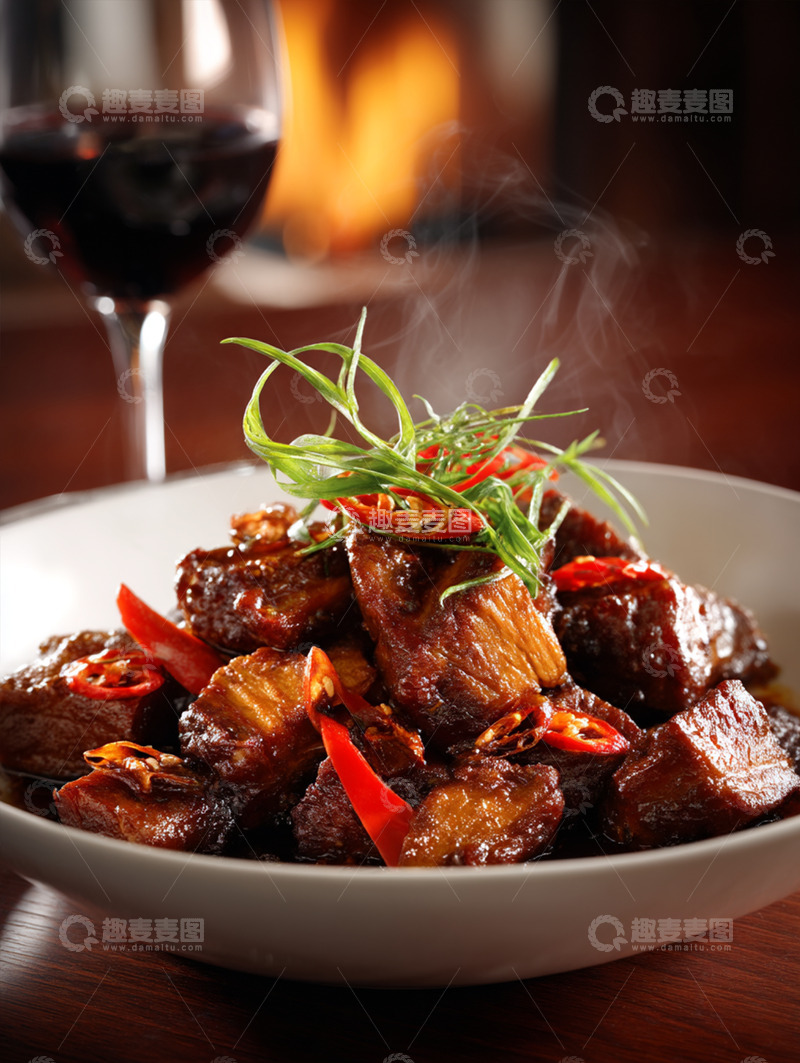 高清大图下载【趣麦麦图】美味的红烧肉摄影图16