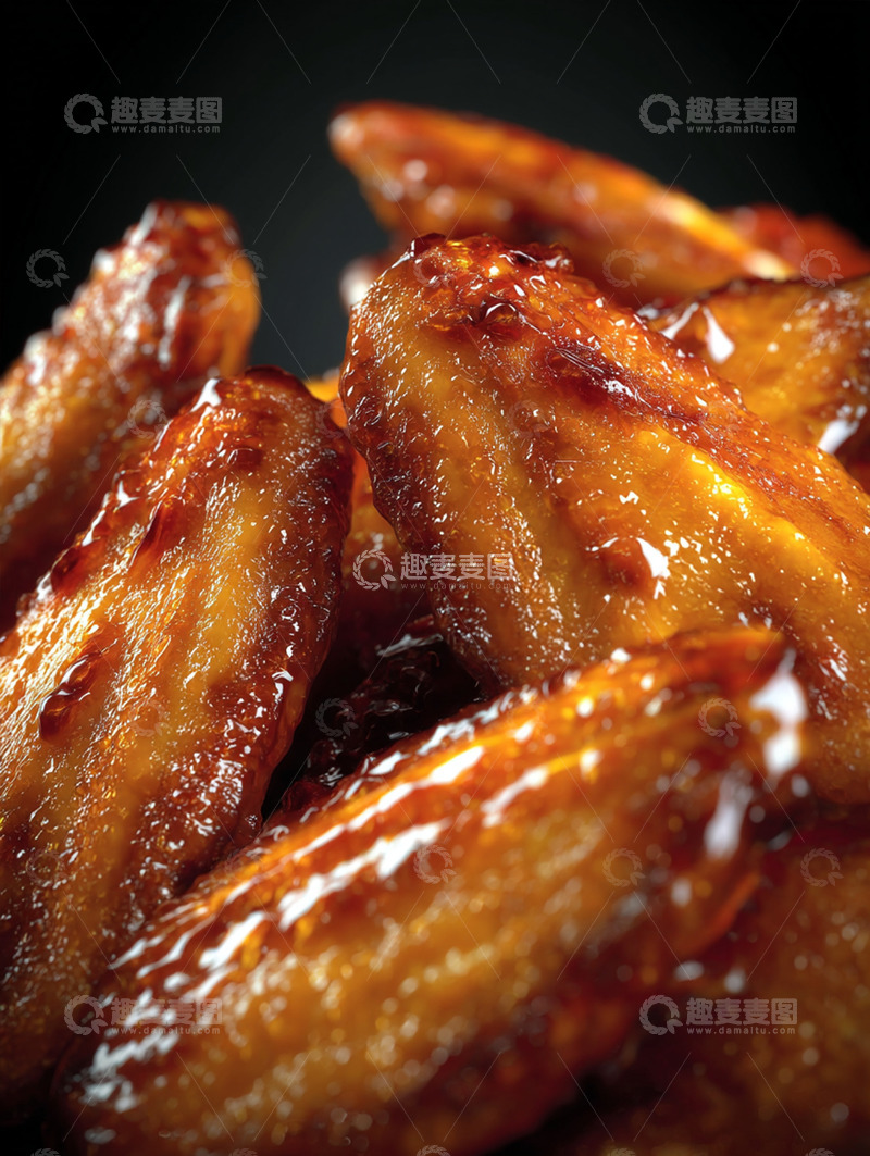 高清大图下载【趣麦麦图】美味烤鸡翅摄影图28
