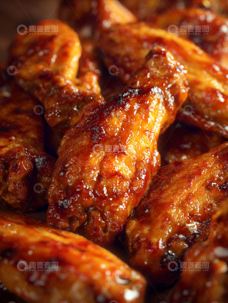 高清大图下载【趣麦麦图】美味烤鸡翅摄影图11