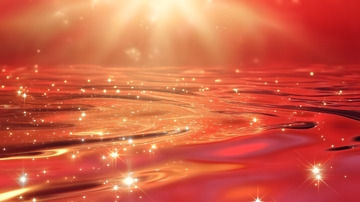 红色鎏金水面背景